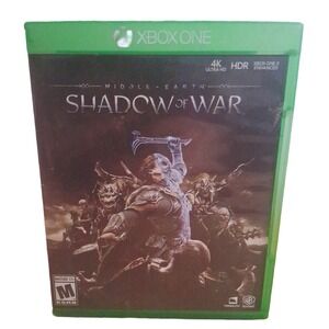 Middle Earth Shadow of War Xbox One Video Game M Rated 4K HDR